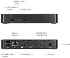 TARGUS universali USB-C DV4K prijungimo stotis su 65 W maitinimo tiekimu
