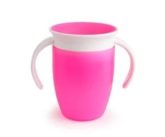 MUNCHKIN mokomasis puodelis, Miracle 360, rožinis, 6mėn+, 207 ml, 90102
