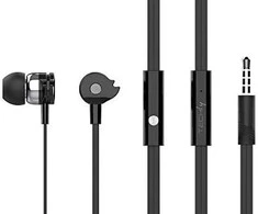 Ausinės TECHLY Stereo Earphones In-Ear su mikrofonu Juodas