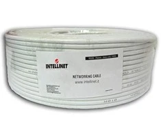 Techly Pro TECHLYPRO 025657 F/UTP Cat6 tinklo masinis kabelis 4x2 vijos 100Proc varinis 100m pilka