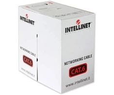 TECHLY 025619 TechlyPro UTP Cat6 masinis kabelis 4x2 kietas CCA 305m dėžė mėlynas
