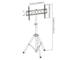 Laikiklis Techly Grindų stovas ICA-TR17T 37 "- 70" '