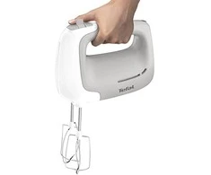 Plakiklis TEFAL | Hand Mixer | HT450B38 | Hand Mixer | 450 W | Greičių skaičius 5 | Turbo mode | Baltas