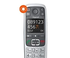Gigaset E560A - DECT telefonas - Belaidis ragelis - Garsiakalbis - 200 įrašų - Skambintojo ID - Juodas,Sidabrinis