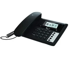Telekom Sinus PA 207 Plus 1 juodas stalinis telefonas + ragelis l