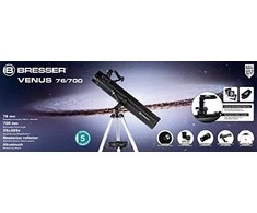 Teleskopas BRESSER Venus 76/700 AZ >152x su išmaniųjų telefonų adapteriu ir saulės filtru