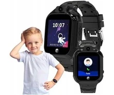 Forever išmanusis laikrodis GPS WiFi Kids See Me! 3 KW-320 juodos spalvos