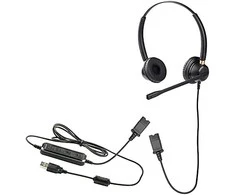 Ausinės Tellur Voice 520N Dvipusės USB juodas