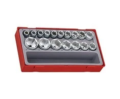 TengTools Galvučių komplektas Teng Tools TT1217-6; 17 vnt.; 1/2''; 10-32mm