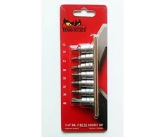 TengTools Galvučių komplektas Teng Tools M1408TX; TX; 7 vnt.