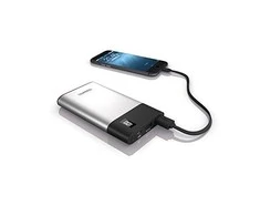 Powerbank TerraTec P80 Slim 8000mAh Juodas and Sidabrinis