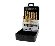 Grąžtas 19 dalių grąžtų rinkinys RUKO Terrax HSS-G TiN