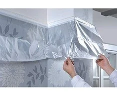 Tesa Folia Apsauginė plėvelė nuo purslų su „Malar.easycover“ universalia juosta, 33 m: 550 mm