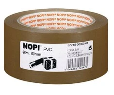 Tesa NOPI Pack PVC geprägt 66m 50mm braun
