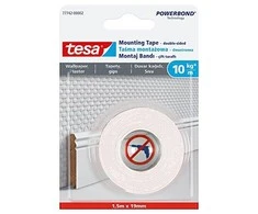 Tesa Taśma Tvirtinimo juosta tapetams 1,5 m: 19 mm (77742-00007)