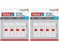 TESA 77774, Vidaus naudojimui, Universalus kabliukas, Raudona, Balta, Lipni juostelė, 1kg, Gipsas