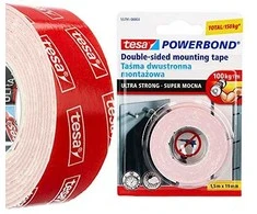 Tesa DVIPUSĖ LIPNIOJI JUOSTA „ULTRA STRONG“ (1,5 m X 19 mm)
