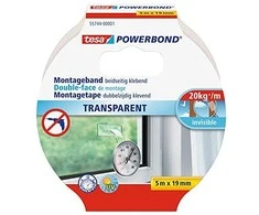 Tesa Powerbond taśma montażowa Transparent 5m 19mm