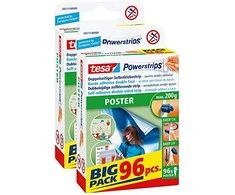 Tesa Powerstrips plakatų lipnios juostelės didelėje pakuotėje