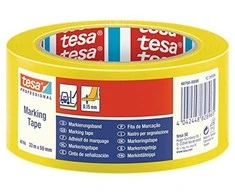 Taśma Tesa Lipni ženklinimo juosta, 50mm x 33m, geltona