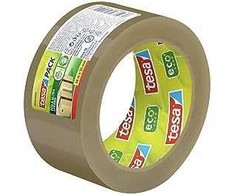 Tesa tesapack adhesive tape Eco* ultra strong PP, 66m x 50mm, ruda, 58299