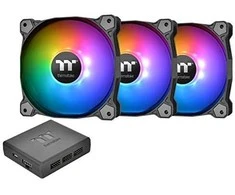 Ventiliatorius Thermaltake Pure Plus 12 RGB 3- pack + Hub (CL- F063- PL12SW- A)