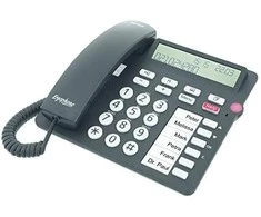 Carruzzo Tiptel 1081000 telefonas Analoginis telefonas Skambintojo ID Juoda