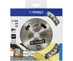 Tivoly Diskinis pjūklas spalvotiems metalams 160x20x2.5/1.5mm, z40, 3°, (16mm adapteris)