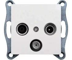 Hager GN.RTV-SAT STAND.Baltas LUMINA