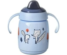 TOMMEE TIPPEE 300 ml 6+ mėn. WEANING SIPPEE puodelis – gertuvė, mėlyna