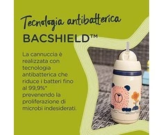 TOMMEE TIPPEE TTP447825 Vandens butelis su šiaudeliu Superstar 266ml rožinis