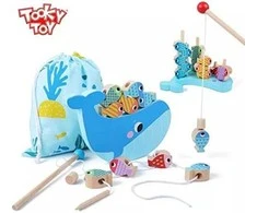 Tooky Toys TOOKY TOY Medieninė Žaidimų Rinkinys Banginys ir Žuvytės 4 Viename
