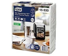 Servetėlės Tork Xpressnap Fit, N14 (15830), 2 sluoksnių, baltos spalvos, 6 pak