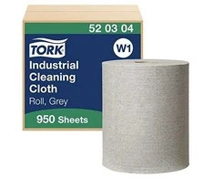 Valymo šluostė „Tork W1“, pramoninė, pilka, 950 lapelių