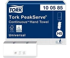 Tork Tork PeakServe Continuous - Popieriaus rankšluostis didelio intensyvumo vietose, H5 - Baltieji