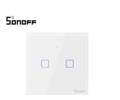 Sonoff T0EU2C-TX 2 kanalų sieninis jungiklis 230VAC 600W
