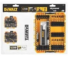 80 vnt. 1/4 colio smūginių antgalių rinkinys su DeWALT kampine galvute [DT70775-QZ]