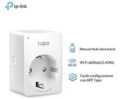 TP-LINK Tapo P100 (1 vnt. pakuotė) mini išmanusis „Wi-Fi“ lizdas, palaikomas „Alexa“ ir „Google Assistant“, 10A
