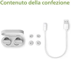 Ausinės Philips TAT3509WT/00, Baltos spalvos