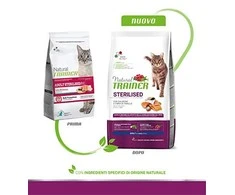 Natural Trainer Cat adult Sterilised lašiša su lašiša 10kg