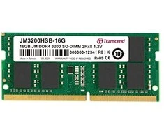 RAM TRANSCEND 16GB JM DDR4 3200MHz SO-DIMM 2Rx8 1Gx8 CL22 1.2V