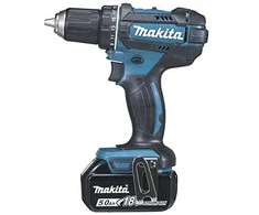 Makita DDF482RTJ Akumuliatorinis gręžtuvas, 18 V, 2x 5,0 Ah Li-ion, 62/36 Nm, 1,7kg, LED, MAKPACK