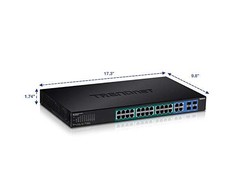 Šakotuvas TRENDnet TPE-2840WS - Tvarkomas - Gigabit Ethernet (10/100/1000) - Visas dvipusis maitinimas per Ethernet (PoE) - Tvirtinimas ant stovo - 1U