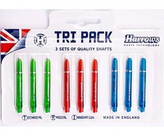 Darts koteliai HARROWS SUPERGRIP COLOUR tri pack Medium 3x3