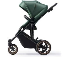 KINDERKRAFT universalus vežimėlis 3in1 PRIME 2 3IN1 MINK PRO tamsiai žalios spalvos, KSPRIM02GRE300I (Pažeista pakuotė)