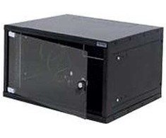 Equip TRITON 19" vientisa spintelė 6U/400mm, juoda, išlankstytas butas