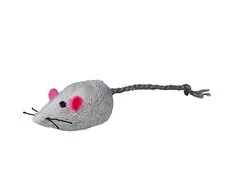 TRIXIE Pelė su skambučiu, pliušas, su kačių mėta, 5 cm