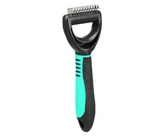 TRIXIE Fur detangler, Grėblys susivėlusiam kailiui, plastm.-metal., 7x18 cm