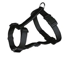 Trixie Classic H-petnešos, L-XL 75-100cm/25 mm, juodos