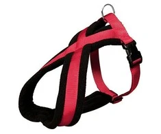 TRIXIE Premium touring petnešos, L-XL 70-110cm/25mm, juodos